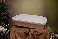 Vista 2 de Newnak's Pet Caskets - Ataúd para mascotas blanco/morado, 3 tamaños -Memorial de entierro de pérdida de mascotas - Ataúd de mascotas para perros