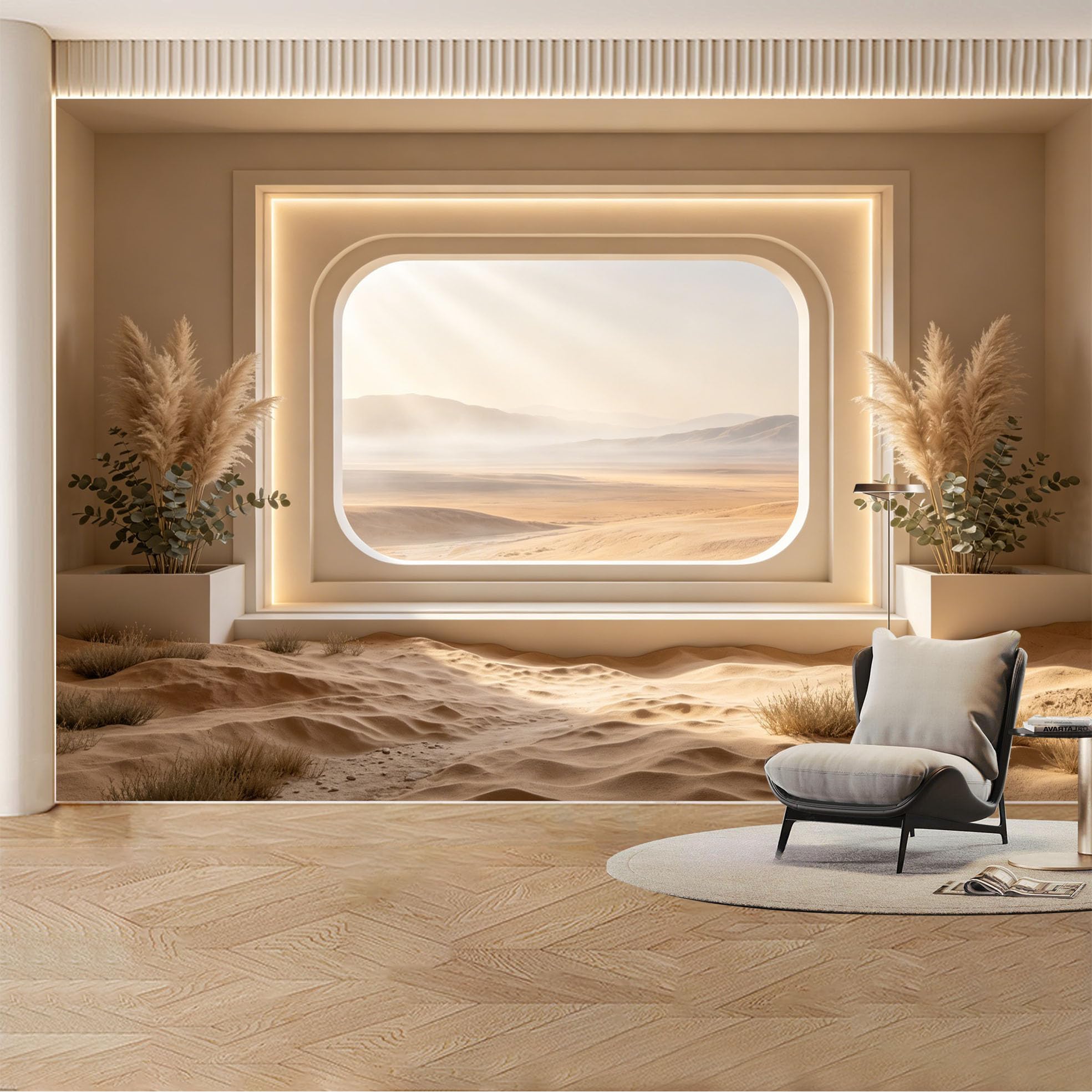 Custom Wall Mural Wallpaper Desert Canyon Landscape Nature Wall Decor Large Wall Art Minimalist Sunset Boho Removable SelfAdhesive Large Photo for Living Room， Bedroom， Office