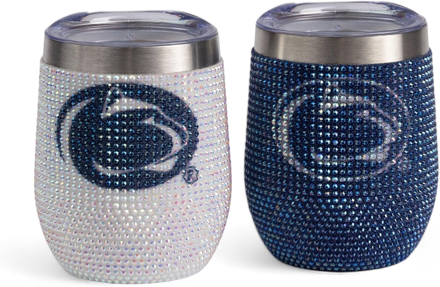 The Memory Company | Licensed NCAA 2-Pack Bling SS Stemless Wine Tumblers