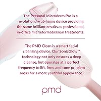 Vista 12 de PMD Personal Microderm Beauty - Set de cuidado de la piel para pieles sensibles, incluye Microderm Pro personal y rubor limpio, máquina