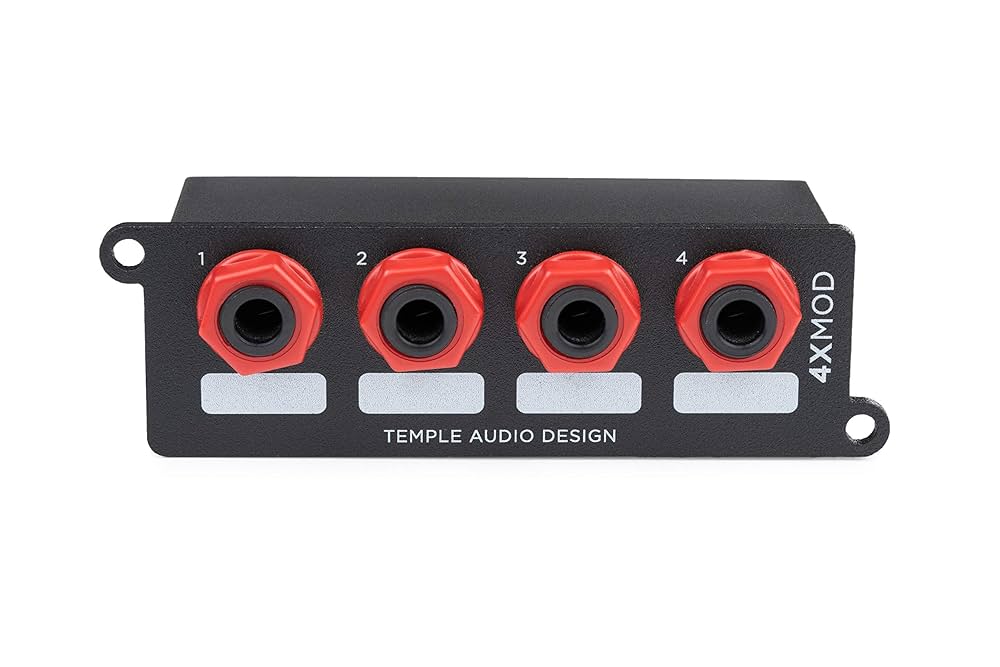 Temple Audio 4-Way Jack Module パッチ・モジュール Amazon.com: Temple Audio 4-Way Jack Patch Module : Musical