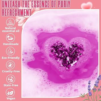 Bath Bombs for Women, Lavender Essential Oil XXL Gifts for Wife