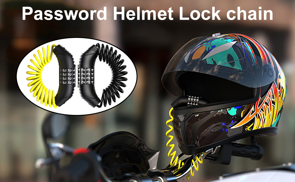 Endless EL1053 Multi Use Lock For Bike, Cycle, Helmet, Luggage With 4 Digit Resettable Cable Lock | Black | Matériau : Acier Inoxydable, Caoutchouc | Heavy Duty Anti-Theft Protection All Purposes