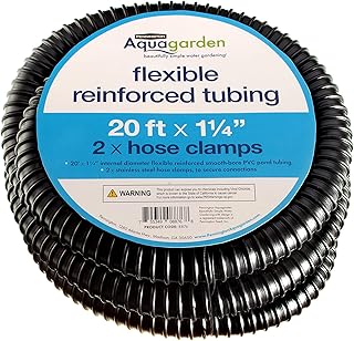 10 Rock Fountain Ideas for Natural Garden Water Features 98 Aquagarden Flexible Reinforced Pond Tubing, 20ft x 1 1/4” Internal Diame...