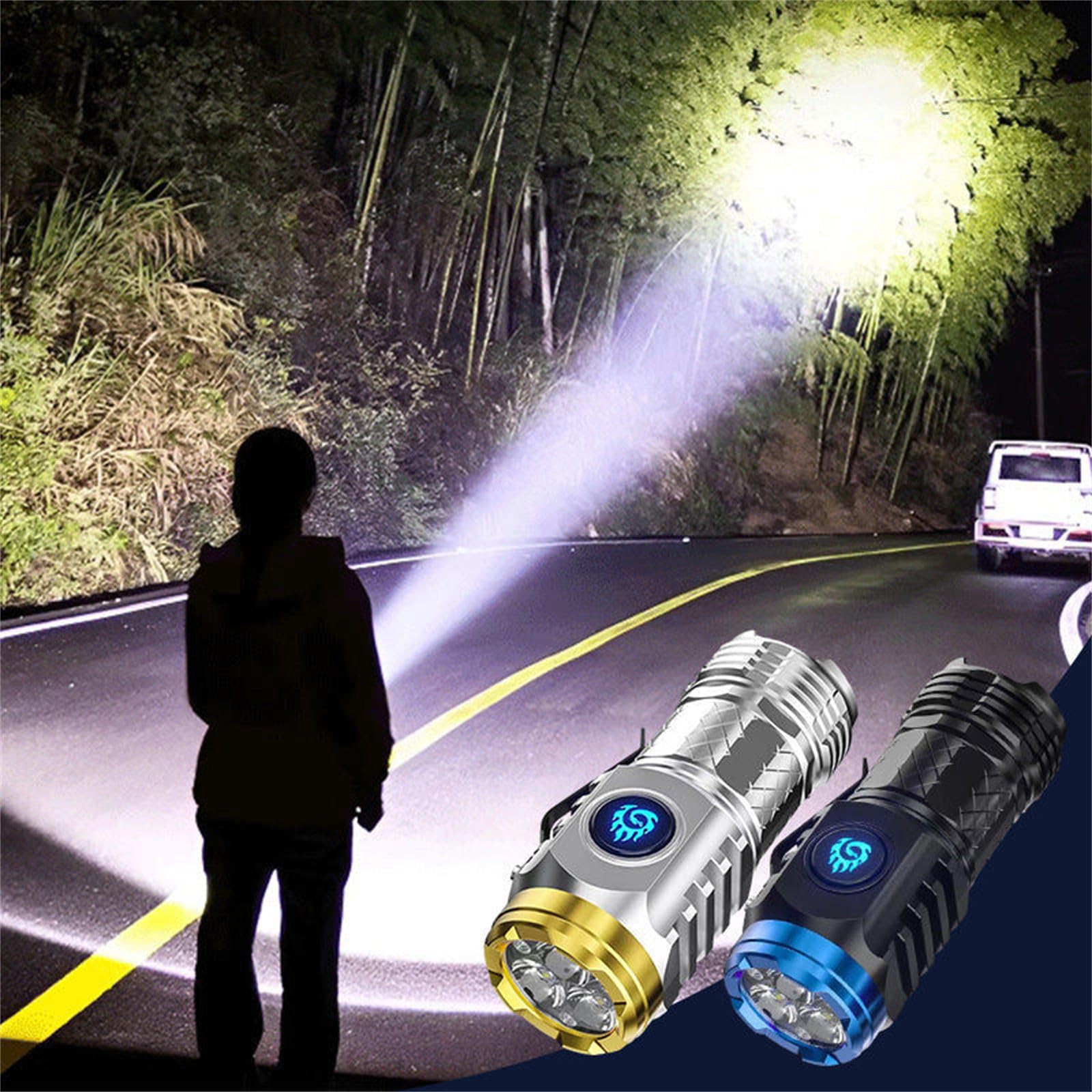 Lovskoo Three-Eyed Monster Mini Flashlights High Lumens Super