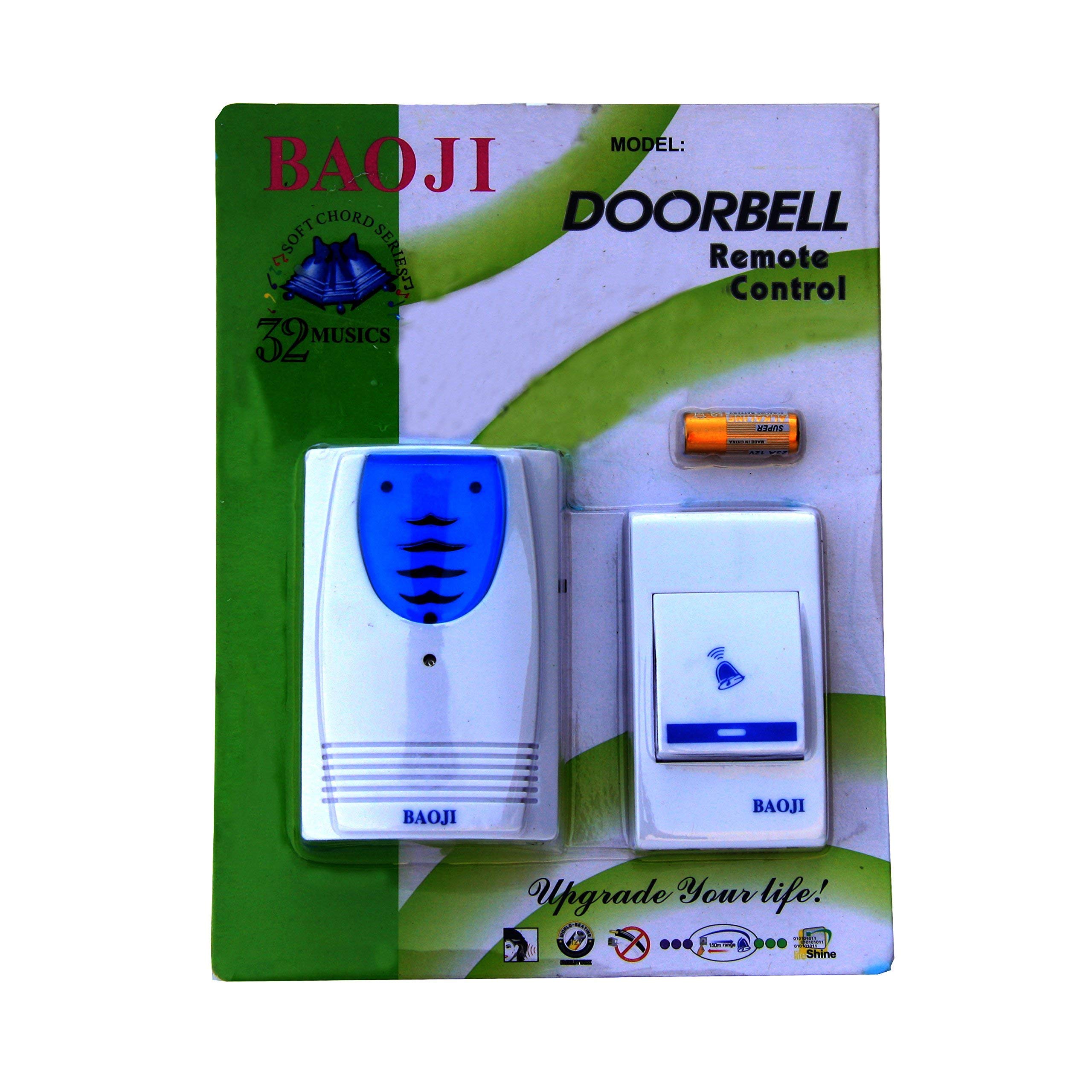 New Baoji. Doorbell with Remote Control, Multicolour