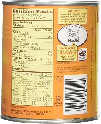 Libbys 100% Pure Pumpkin Pie Filling 425 g (Pack of 4)