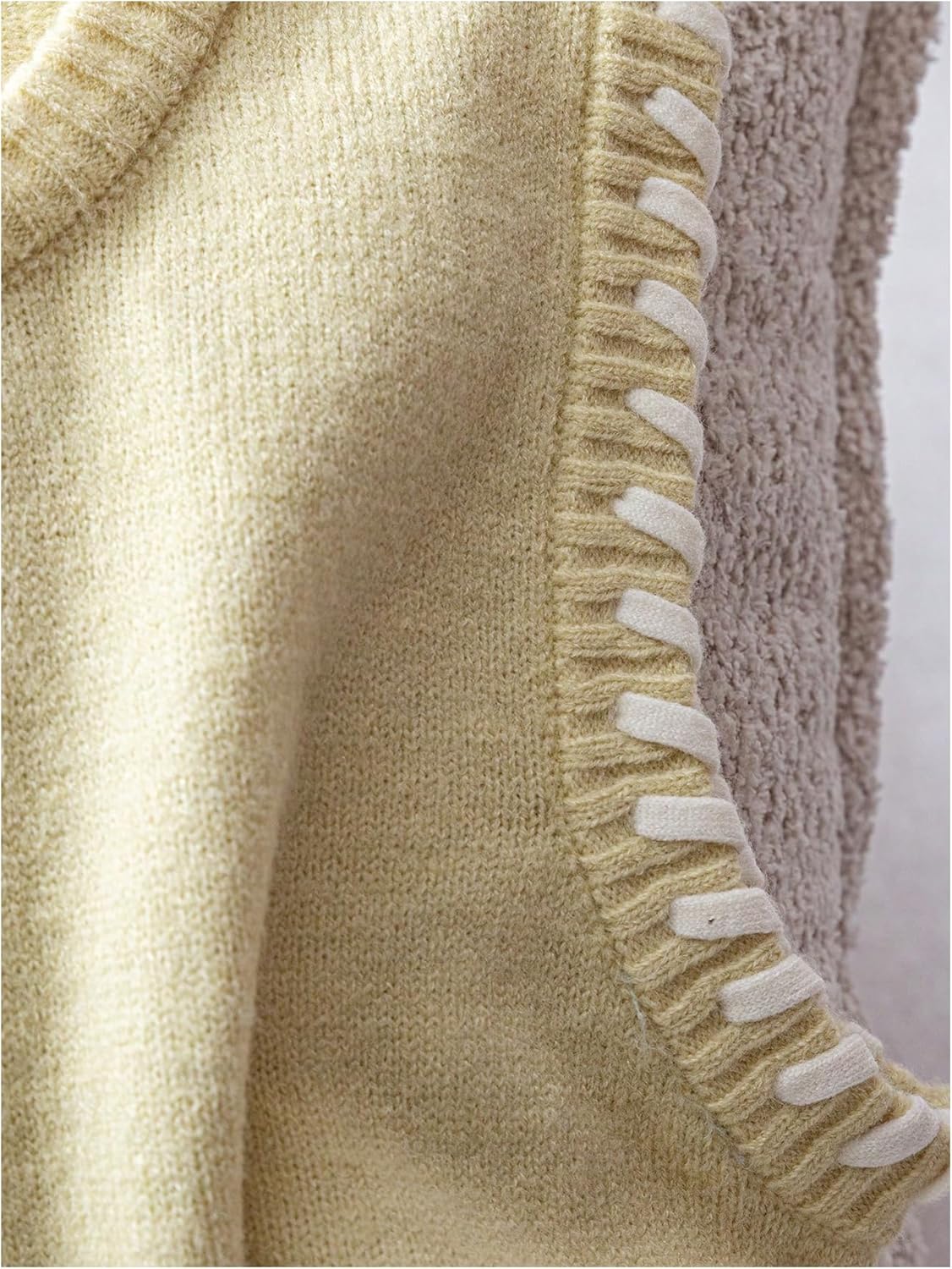 Verdusa Women's Sleeveless Sweater Old Money Ribbed Knit Pullover Binding Casual Tank Top - Image 4