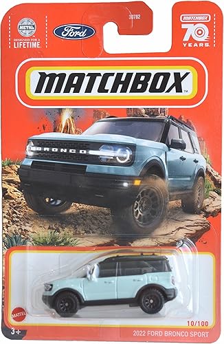 Matchbox Ford Bronco Sport 2022, 70 años 10/100