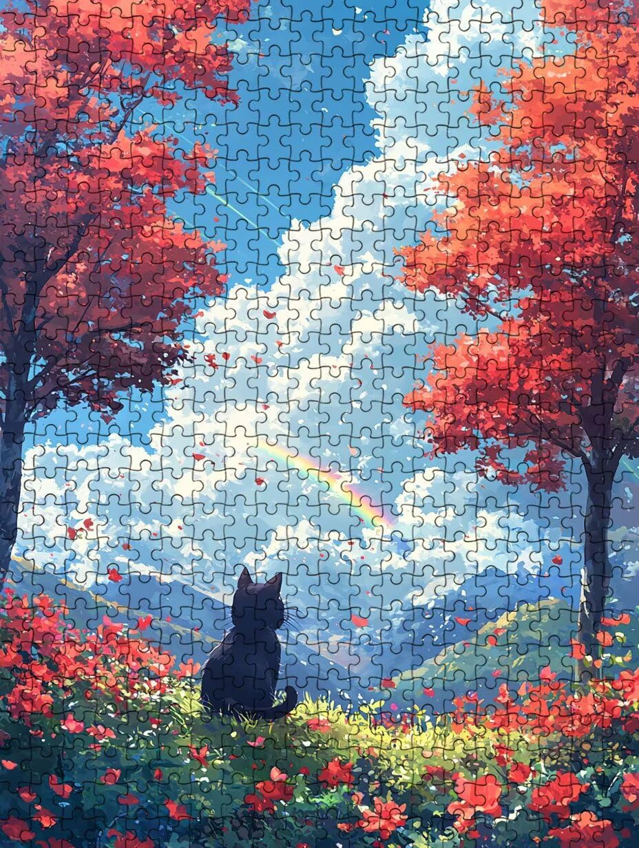 Puzzle 2000 Pezzi, Prato Cielo Blu 3D Puzzle per Adulti Impegnativo, Educa Puzzles Artistico, Divertente E Stimolante Puzzles Decorativo per La Famiglia, Regalo e Decorazione Pareti DX0YL6-137