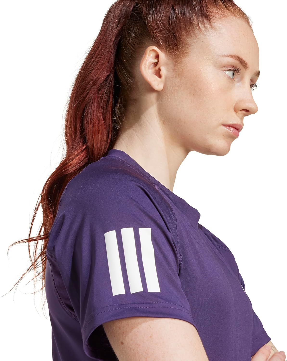 adidas Women's Club 3 Stripe Tennis Climacool T-Shirt - Image 7