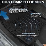 Floor Mats & Cargo Liner Compatible with Mazda CX-30 2020-2026,All Weather | TPE Floor Liners Compatible with GX, GS, GT and Turbo Trims, Anti-Slip Design Helps Protect from Spills, Mud and Snow