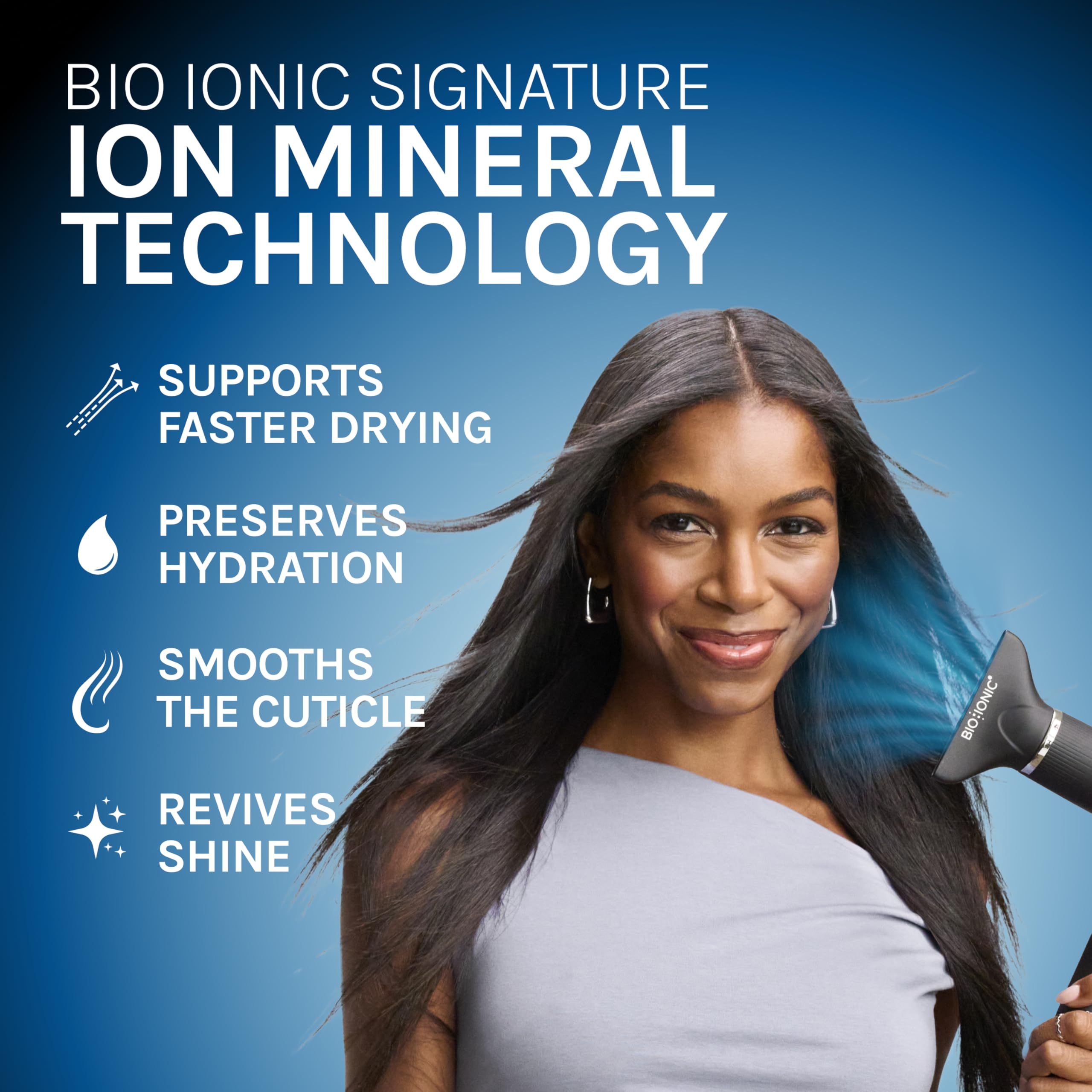 Bio Ionic Hair Dryer - Lightweight & Frizz-Free -4