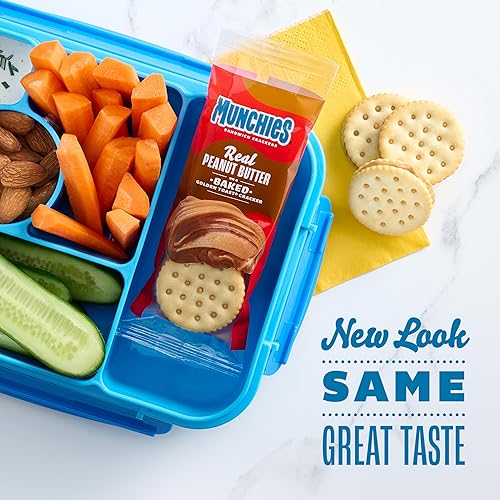 Miniatura 5 de Munchies Galletas tipo sándwich, surtido de mantequilla de maní (paquete de 4, 32 unidades)