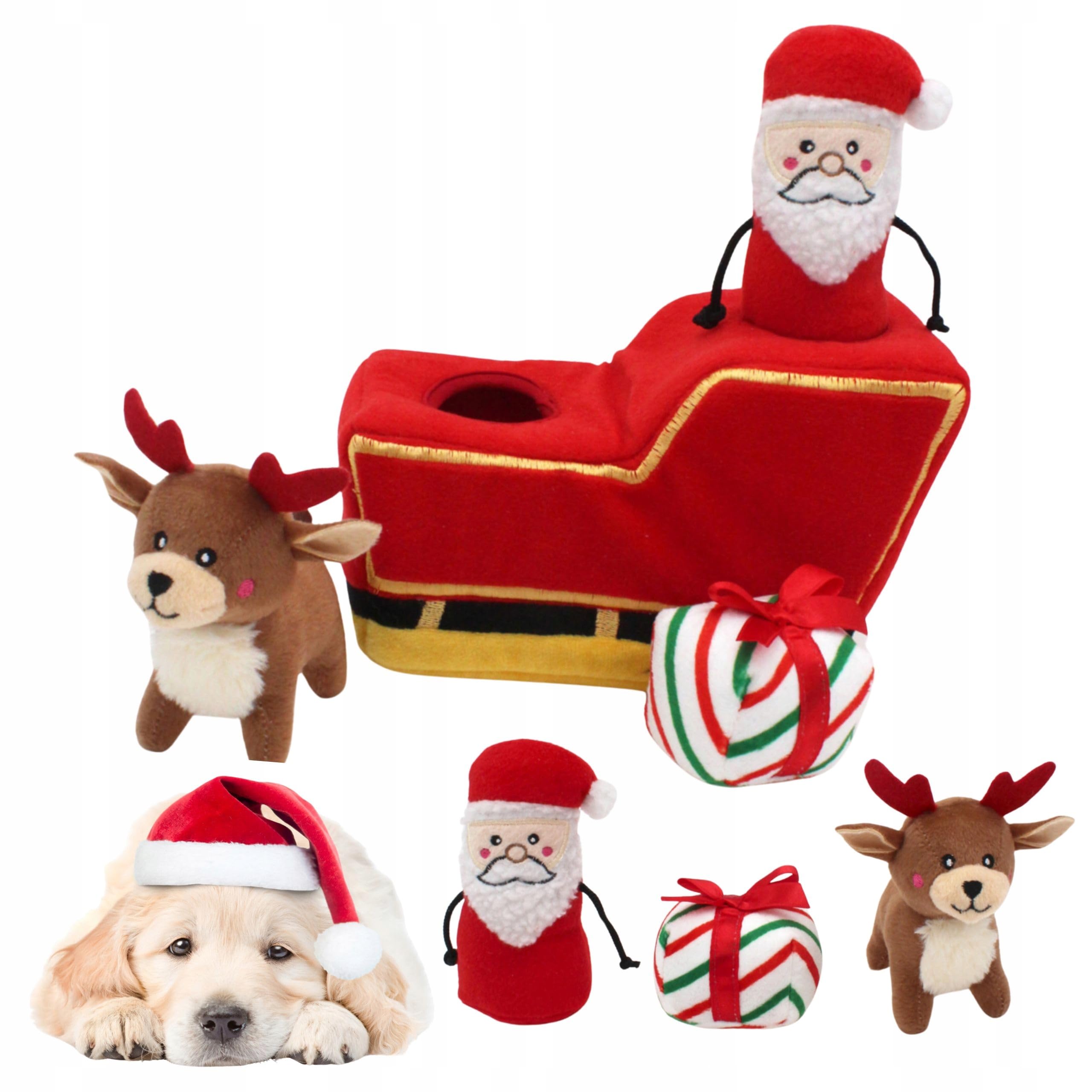 ZippyPaws Holiday Burrow™ - Santa's Sleigh