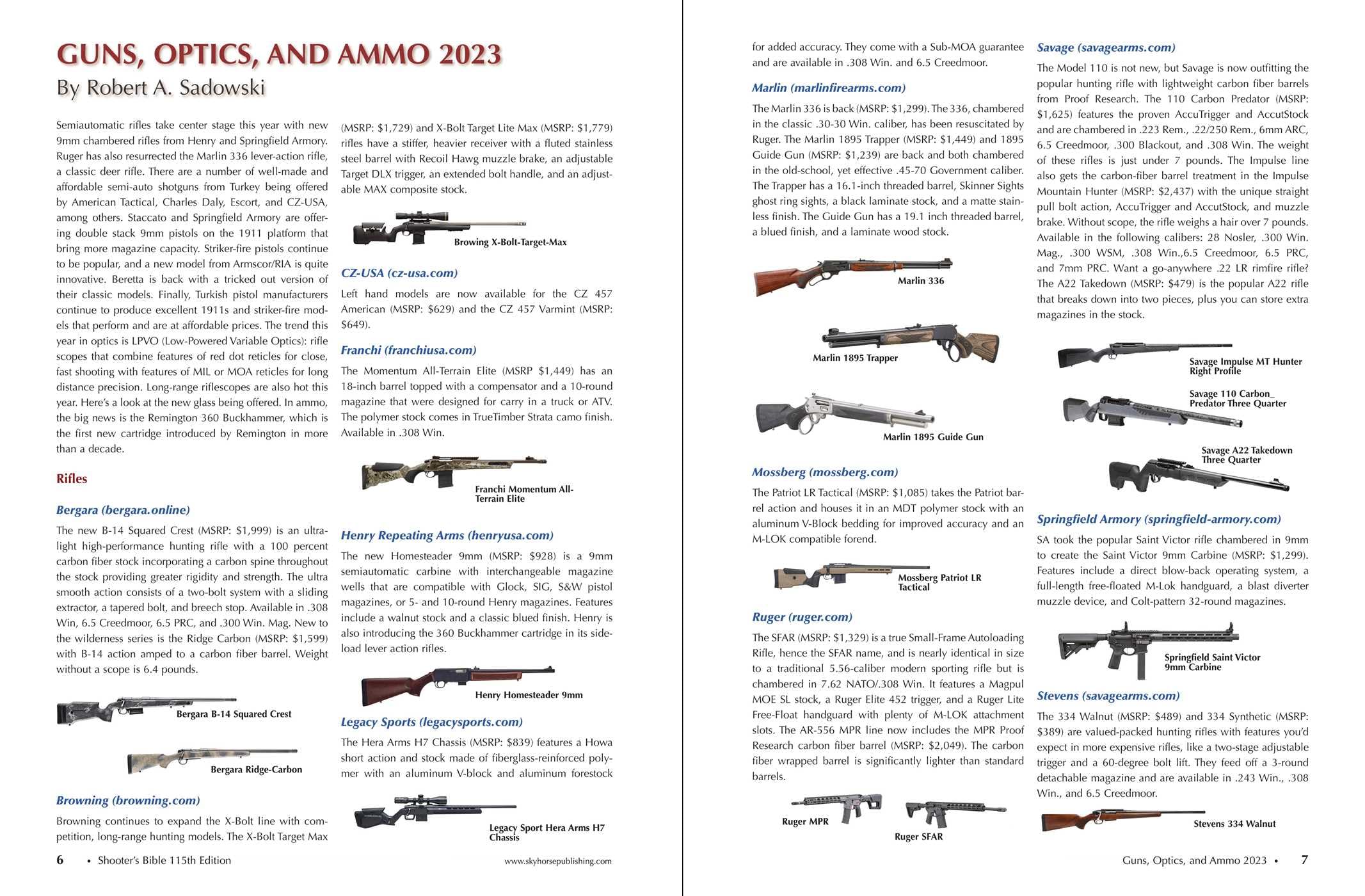 Shooter's Bible 115th Edition: The World's Bestselling Firearms Reference