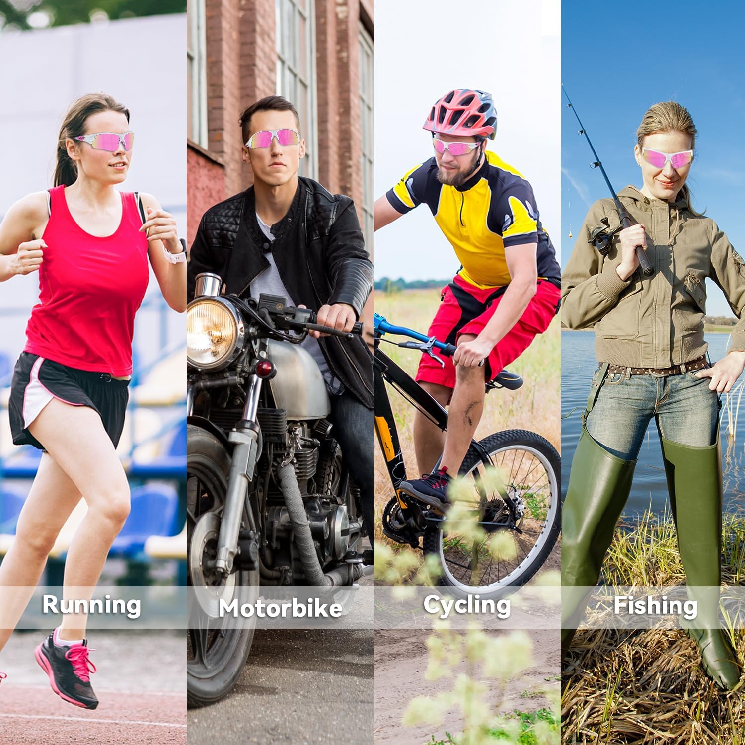 BEACOOL Polarized Sports Sunglasses for Men Women Youth Baseball Fishing Cycling Running Golf Motorcycle Tac Glasses UV400 - Image 6