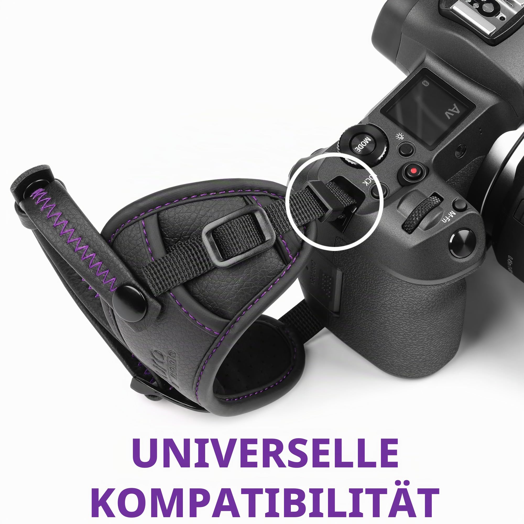 Altura Photo Kamera-Handschlaufe – sicherer Kameragriff, gepolsterte von für DSLR und spiegellose Kameras Kameragurte Fotografen kompatibel mit Kamera-Umhängeband