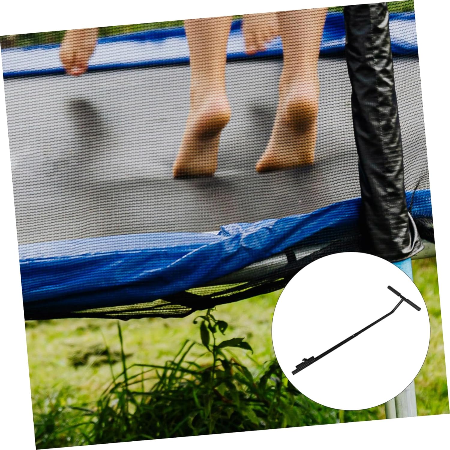 Single Handrail Trampoline Handle Exercise for Women Boys and Girls Small Trampoline Replaceable Fitness Handle Part