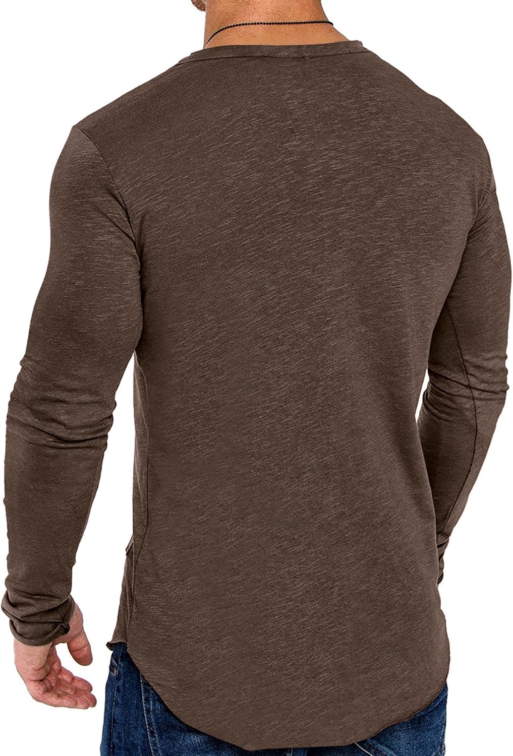 COOFANDY Men 2 Pack Muscle Fitted T Shirt Gym Workout Long Sleeves Fall Winter Tee - Image 4