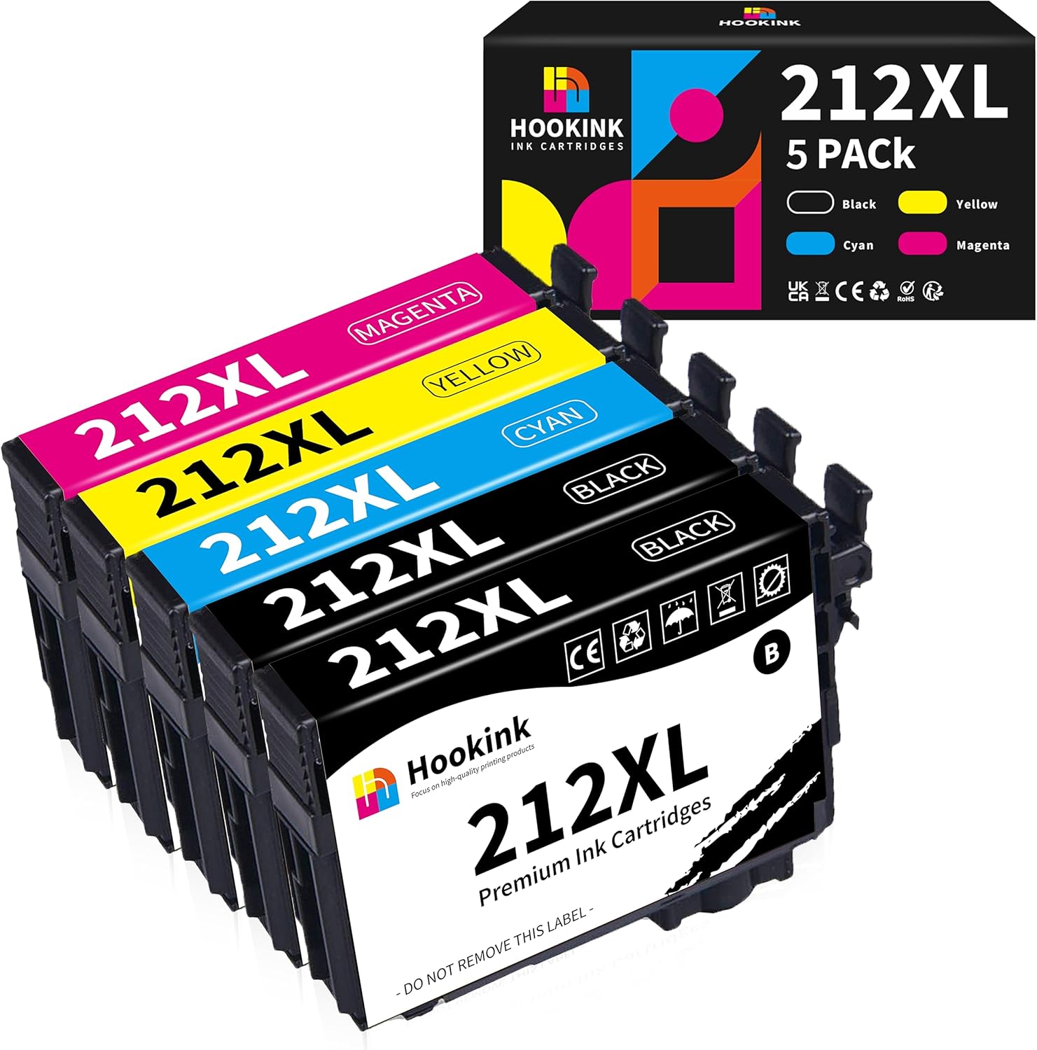 Hookink 212XL Ink Cartridges for Epson Printer