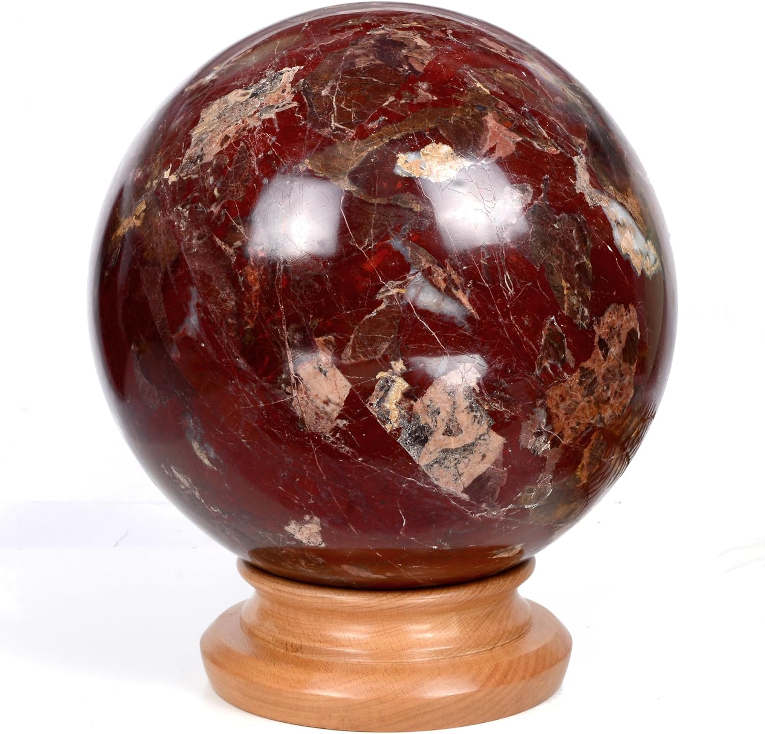 gemsindia 17.7 Kilo Natural Red Jasper Ball Crystal Sphere