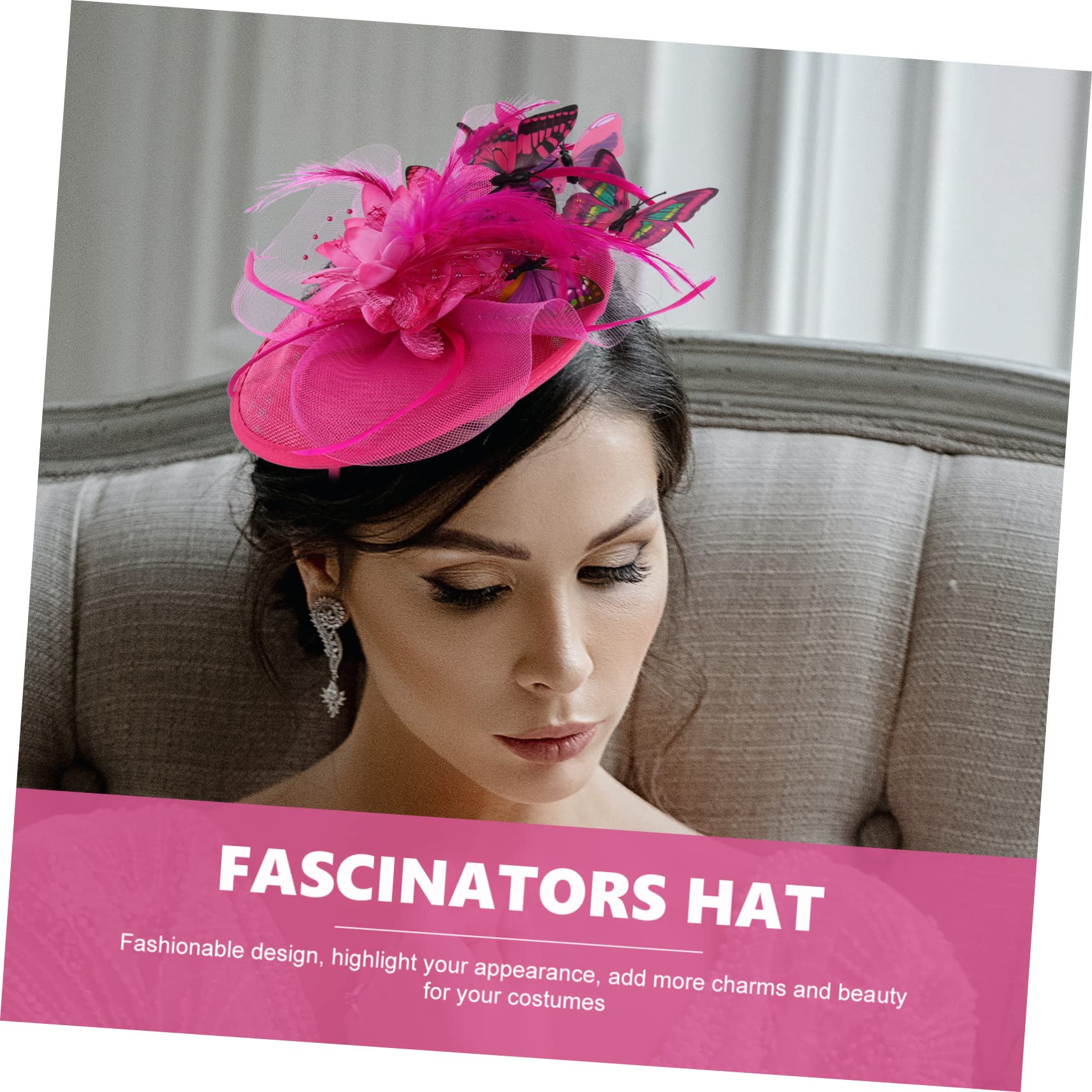 Holibanna 4piezas Sombrero Fascinator De Mujeres Diadema Para Fiestas Té y Eventos Formales Diseño y Elegante