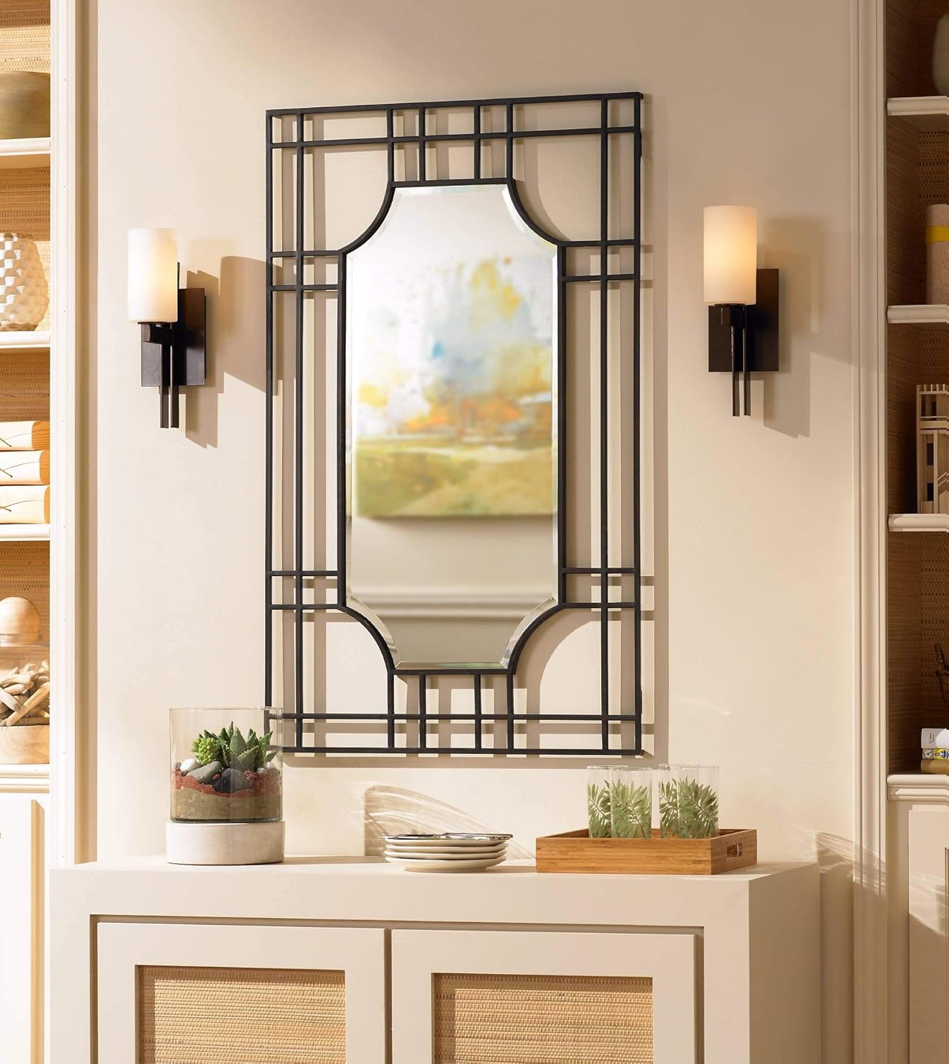 Possini Euro Design Ludlow Modern Wall Sconce Lighting Tiger Bronze Metal Hardwired 14" High Fixture Frosted White Glass Decor for Bedroom Bathroom Bedside Living Room Home Hallway Dining Kitchen