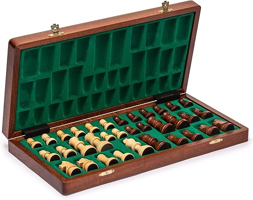 Miniatura 8 de Husaria Professional Staunton Tournament No. 4 Juego de ajedrez de madera con 2 reinas extra, reyes de 3 pulgadas