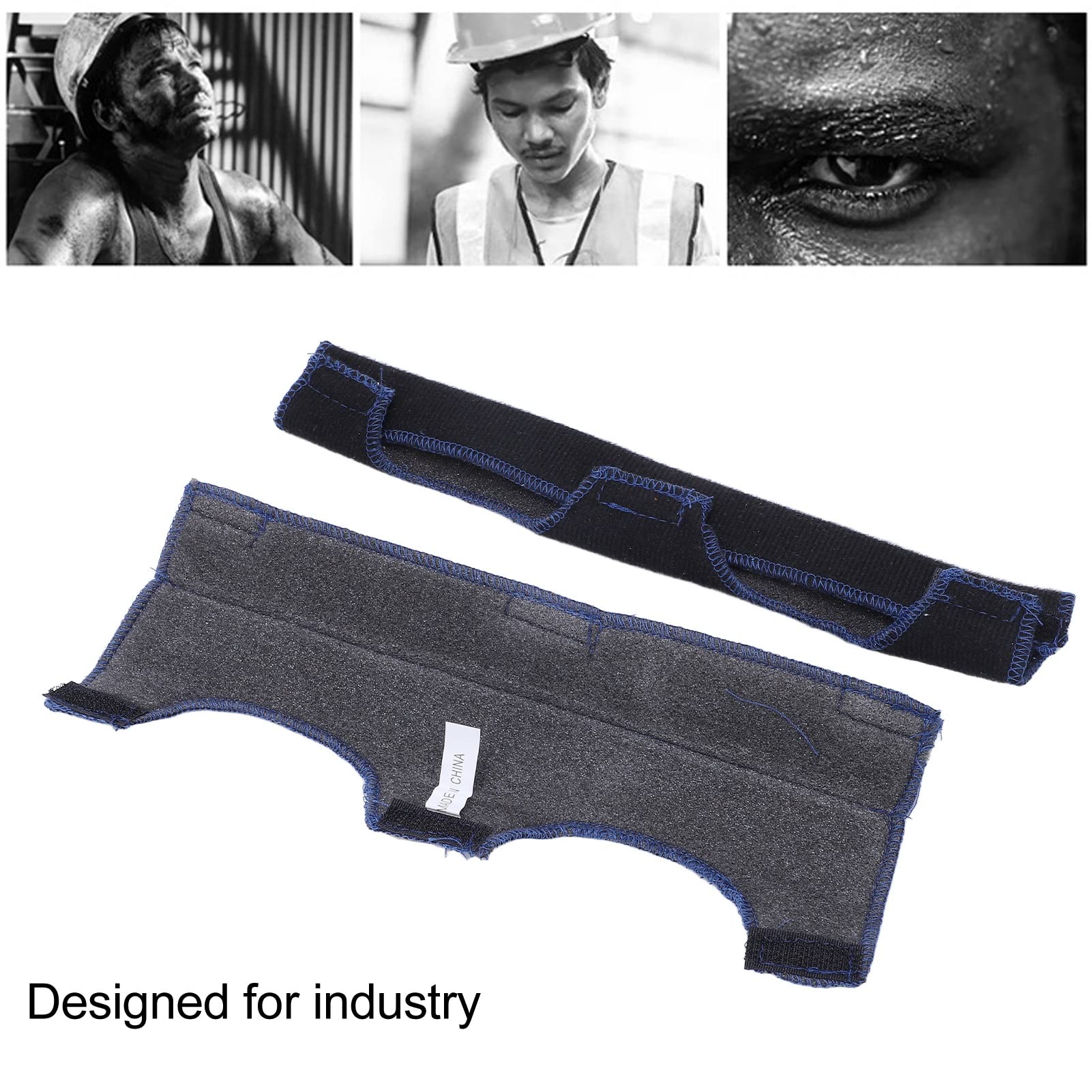 2 Fasce Per Casco In Cotone - Morbide, Traspiranti E Lavabili - Per Elmetti Protettivi Da Lavoro - Foto 4