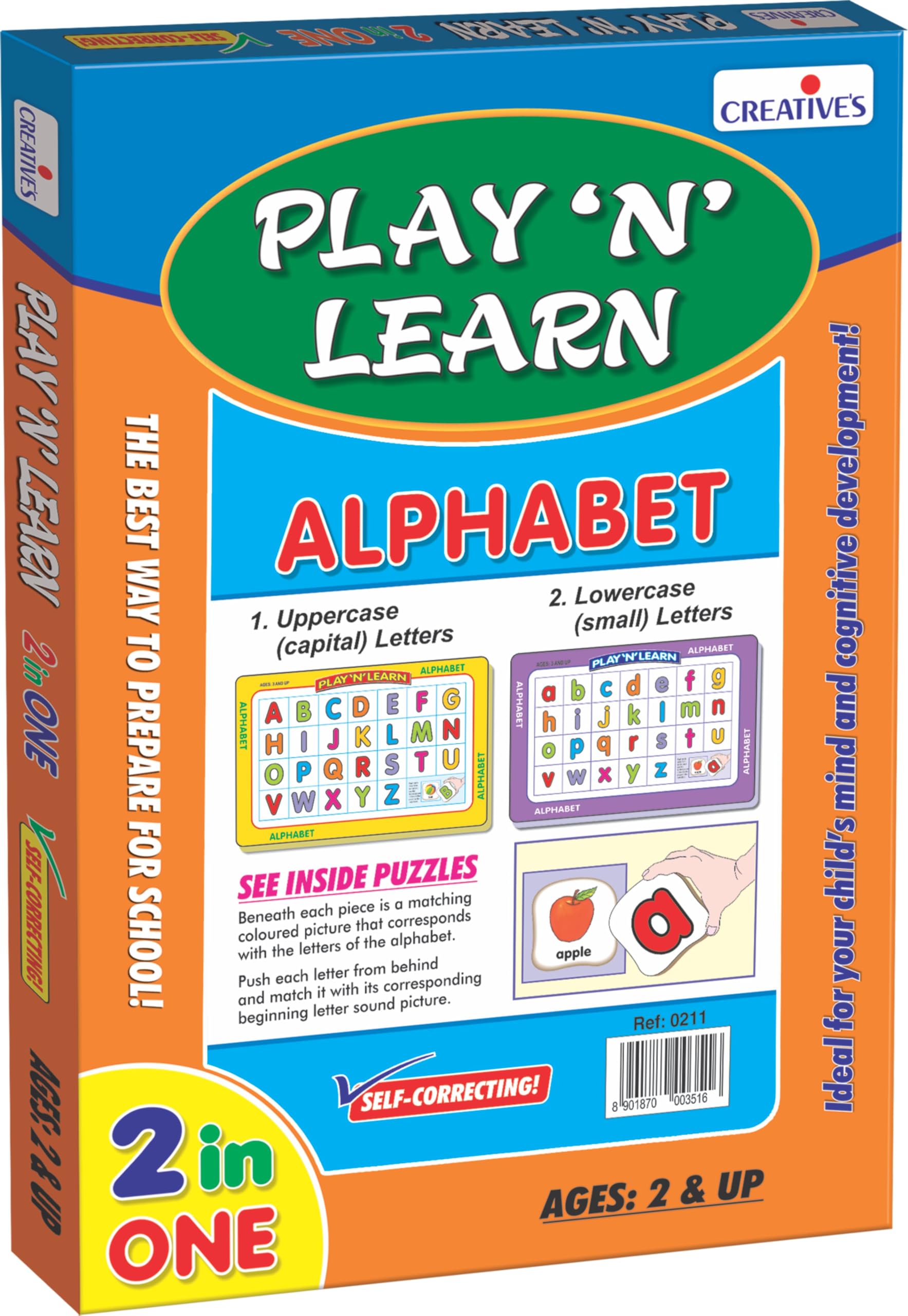 Creative's Educational 0339 2-in-1 Alphabet Upper and Lowercase Game