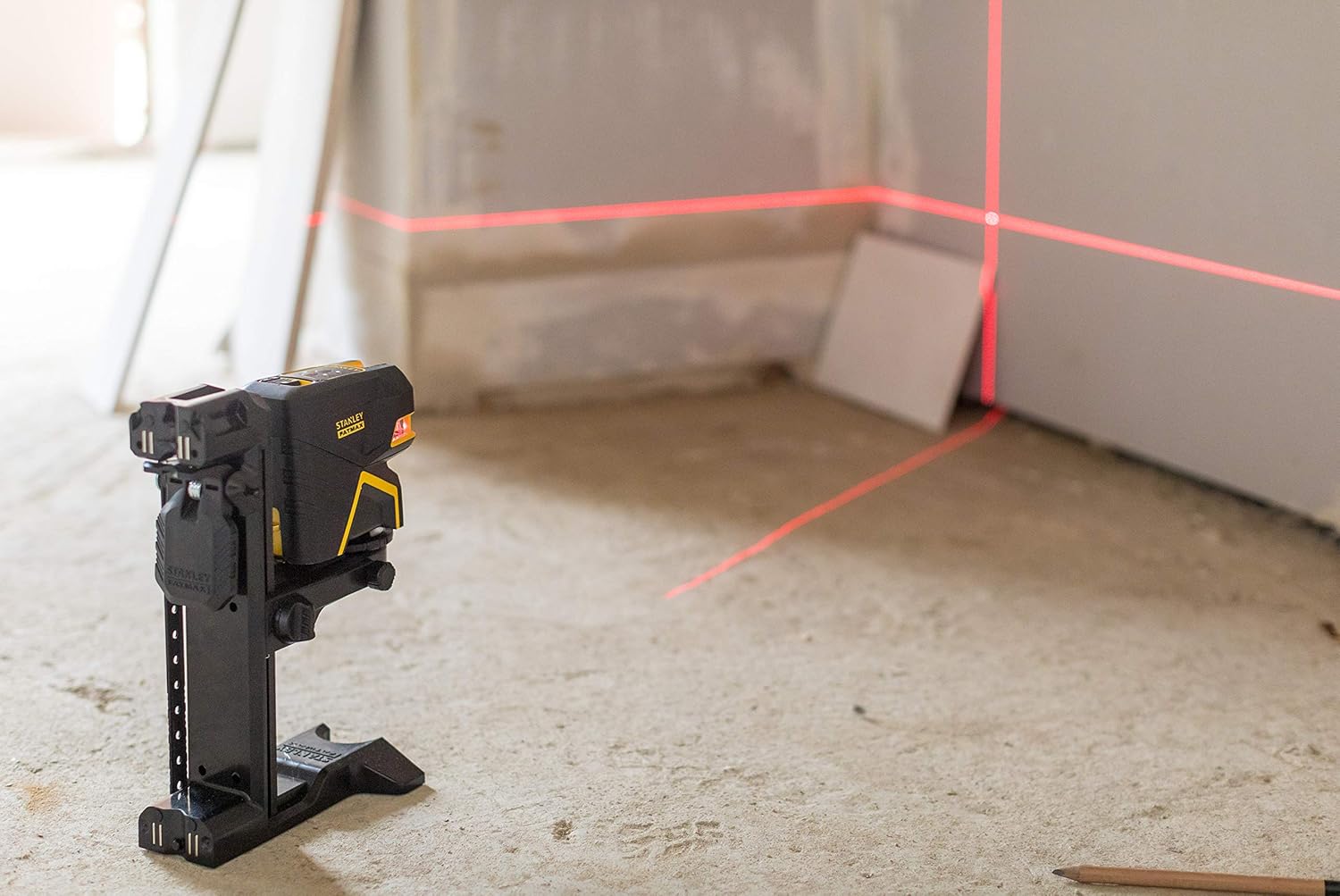 Prоmо 40% оƒƒ STANLEY FMHT1-77435 Soporte Universal FatMAX para niveles Laser de línea, Black