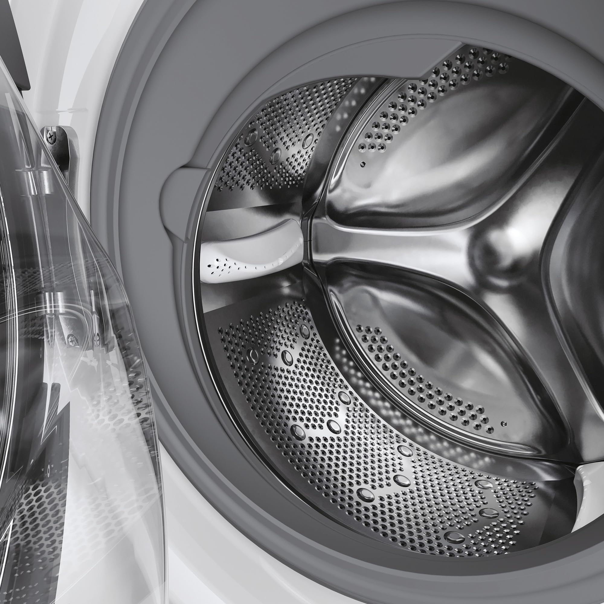 Hoover HDP4106AMBC7/1-S Waschtrockner, Active Steam, WiFi & Bluetooth, 10 kg Waschen 6 kg Trocknen, 1400 U/min, Weiß