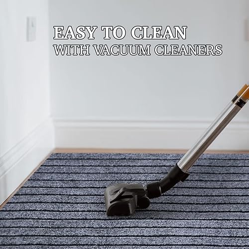 Miniatura 3 de Aminana Alfombra de pasillo de 2 x 8 pies, para interiores y exteriores, alfombra de área con respaldo de goma antideslizante para pasillo, cocina,