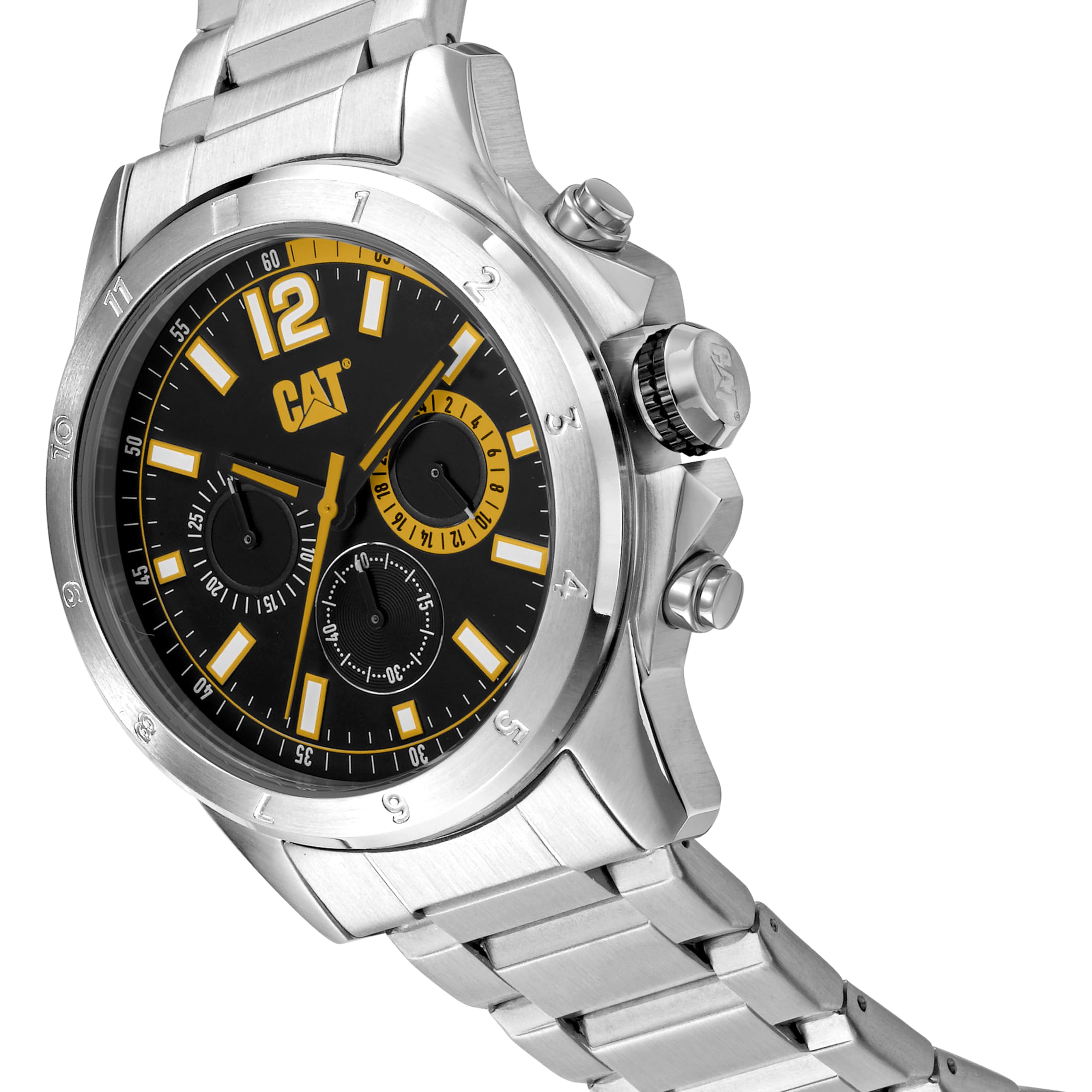 CAT Big Twist Chrono - Reloj para hombre, 42 mm, acero inoxidable