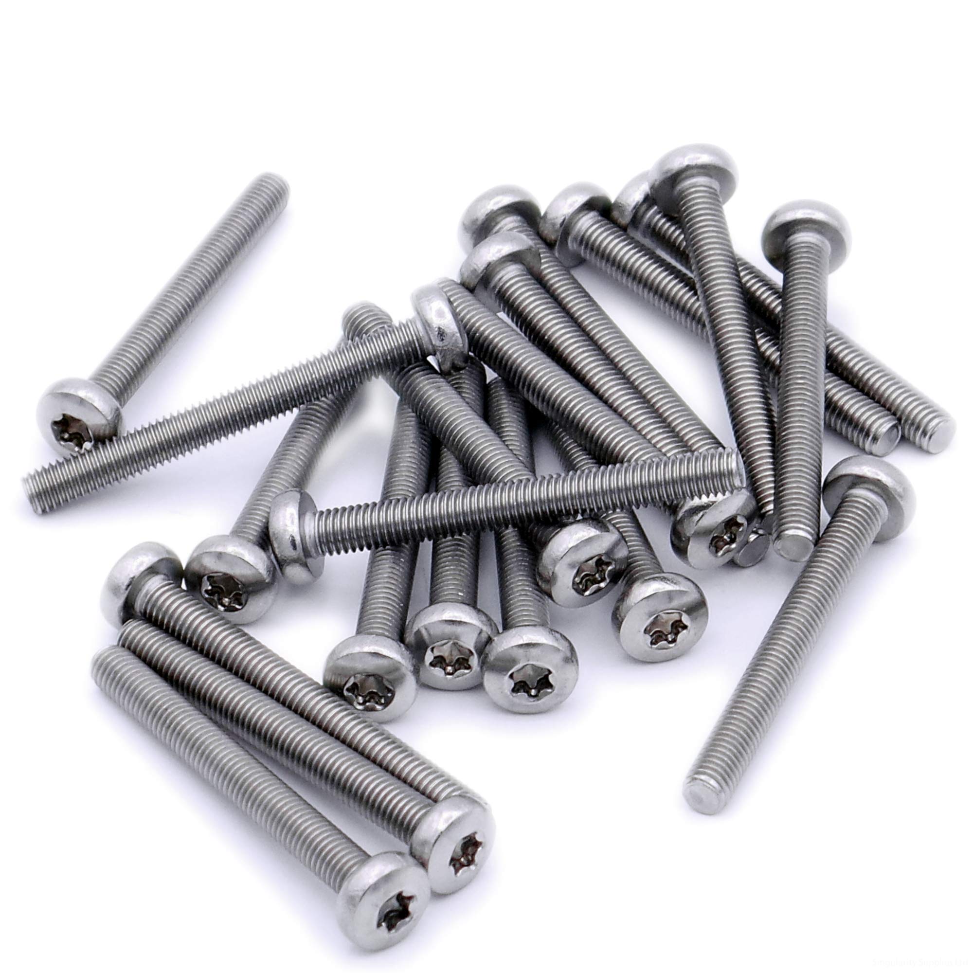 Singularity Supplies M6 (6Mm X 25Mm) Tx Pan Machine Screw (Bolt) - Stainless Steel (A2) (Pack Of 20)
