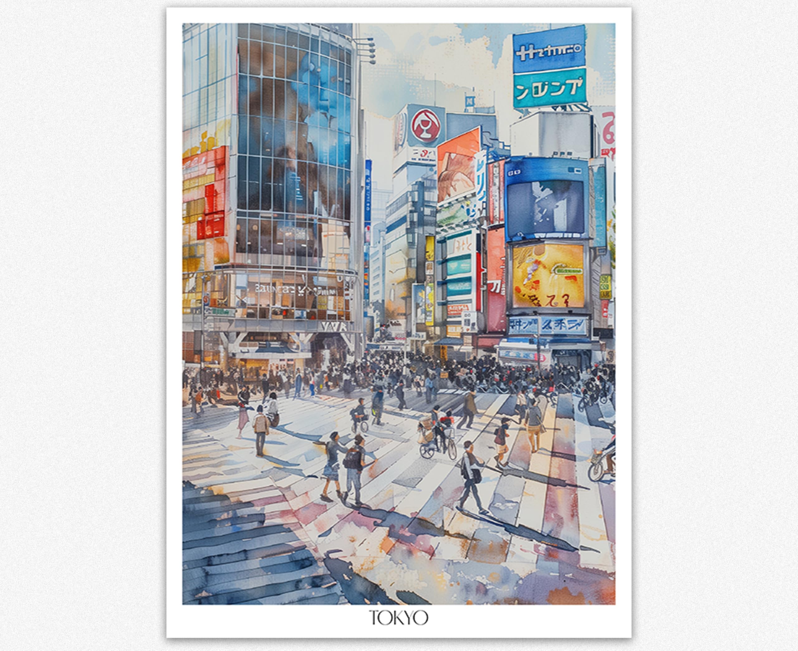 Amazon.com: Wallbuddy Tokyo City Street Scene Wall Art