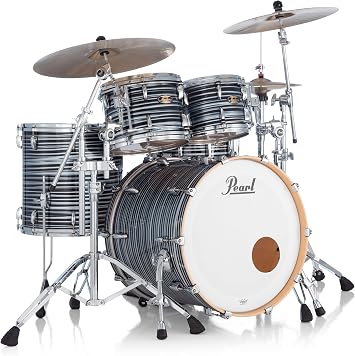 Pearl Masters Maple Pure 4-PC Shell Pack Black Oyster Swirl Custom Lacquer Custom Lacquer with R2 Air 12mm Vertical Tom Mount Cymbals and Hardware Not Included