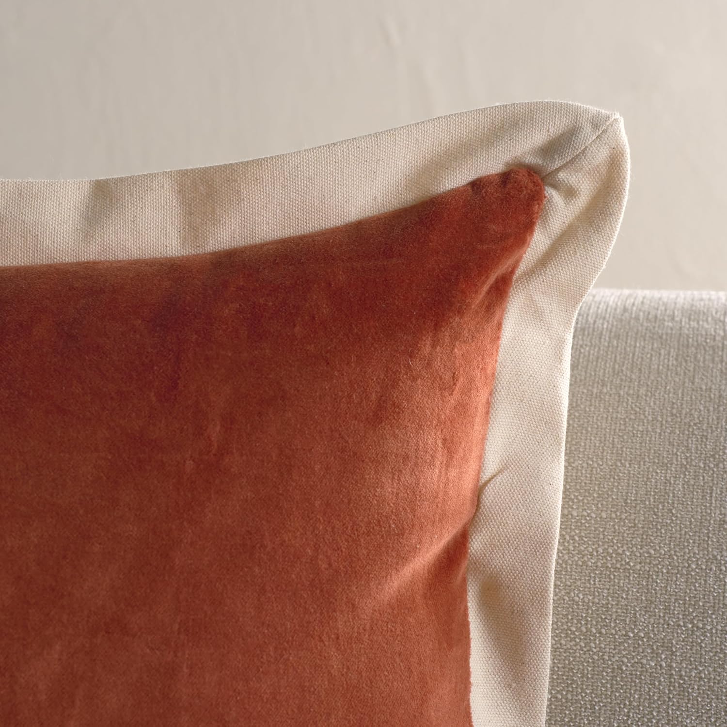 SAFAVIEH Jordy, 18 X 18, Burnt Orange/Natural, Cotton Throw Pillow