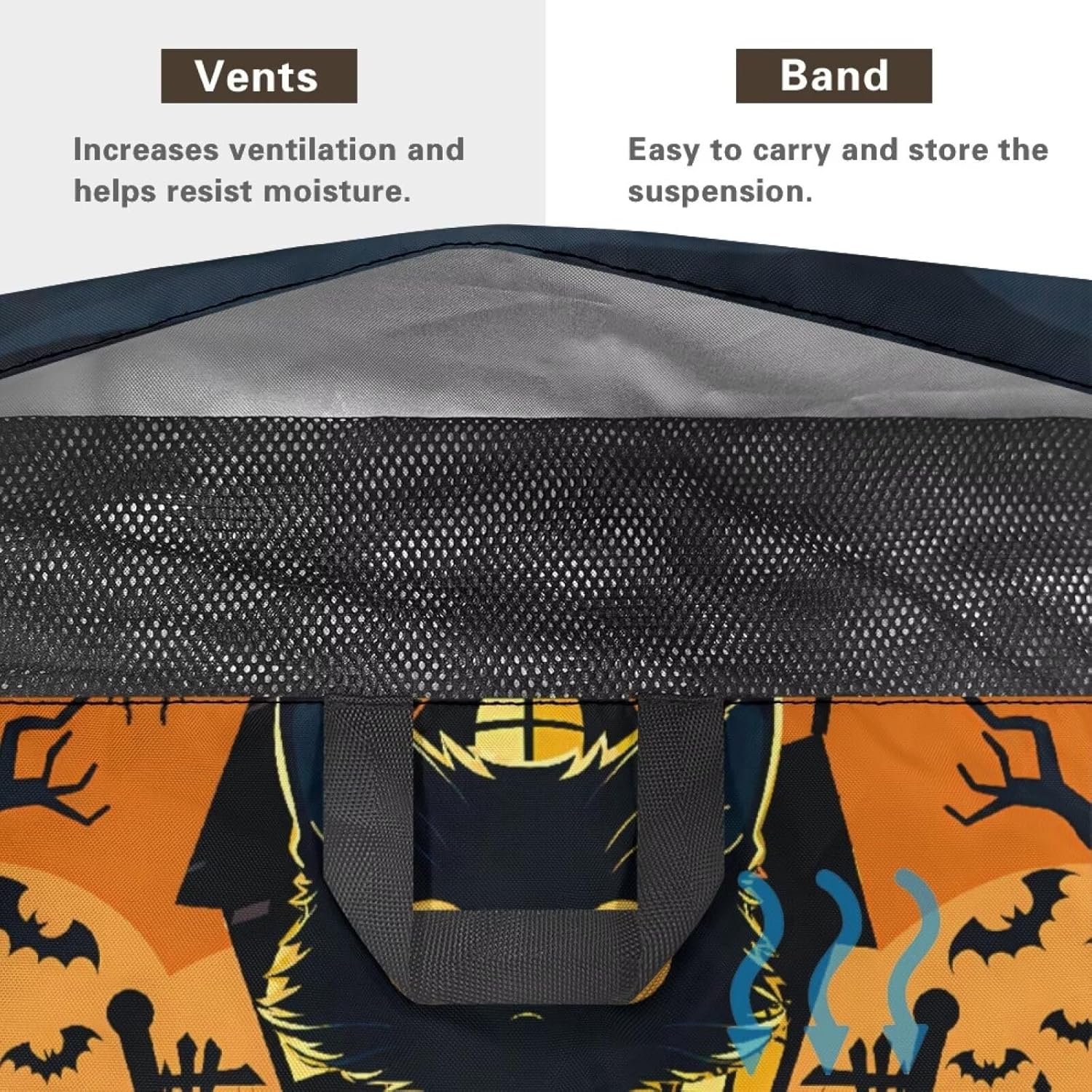 Black Cat Patio Lounge Chair Cover for Halloween Dexcoration 68.11" L x 30.7" W x 30.7" Moon Ba tPatio Furniture Covers Waterproof,UV Resistant Furniture Protector for Chaise Lounge Chair