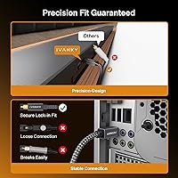 Vista 5 de Cable de audio óptico IVANKY, cable de fibra óptica Toslink de 10 pies, cable de audio óptico digital S/PDIF para barra de sonido, sistemas estéreo