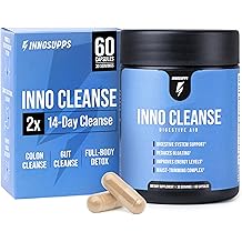 InnoSupps Inno Cleanse 14 Day Colon &amp; Detox Flush, Waist Trimming Complex, Gut Cleanse, Digestive System Support, Stool Softener &amp; Reduced Bloating &amp; Occasional Constipation Relief