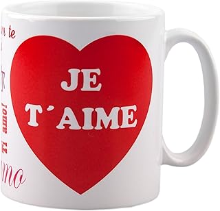 Mug Je t'aime - cadeau pour homme ou femme