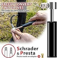 Vista 5 de EMERK Kit de herramientas de reparación de bicicletas: kit de herramientas múltiples para bicicleta con mini bomba, herramienta reversible