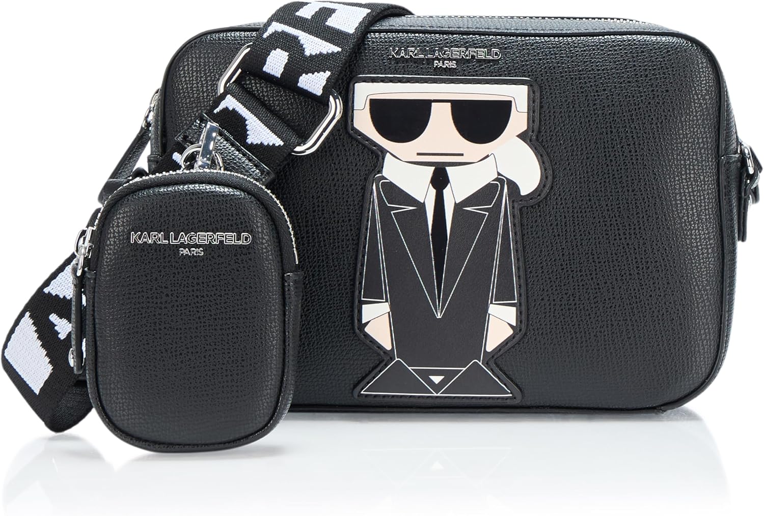 KARL LAGERFELD Paris Women's Maybelle Graphic Camera Crossbody
