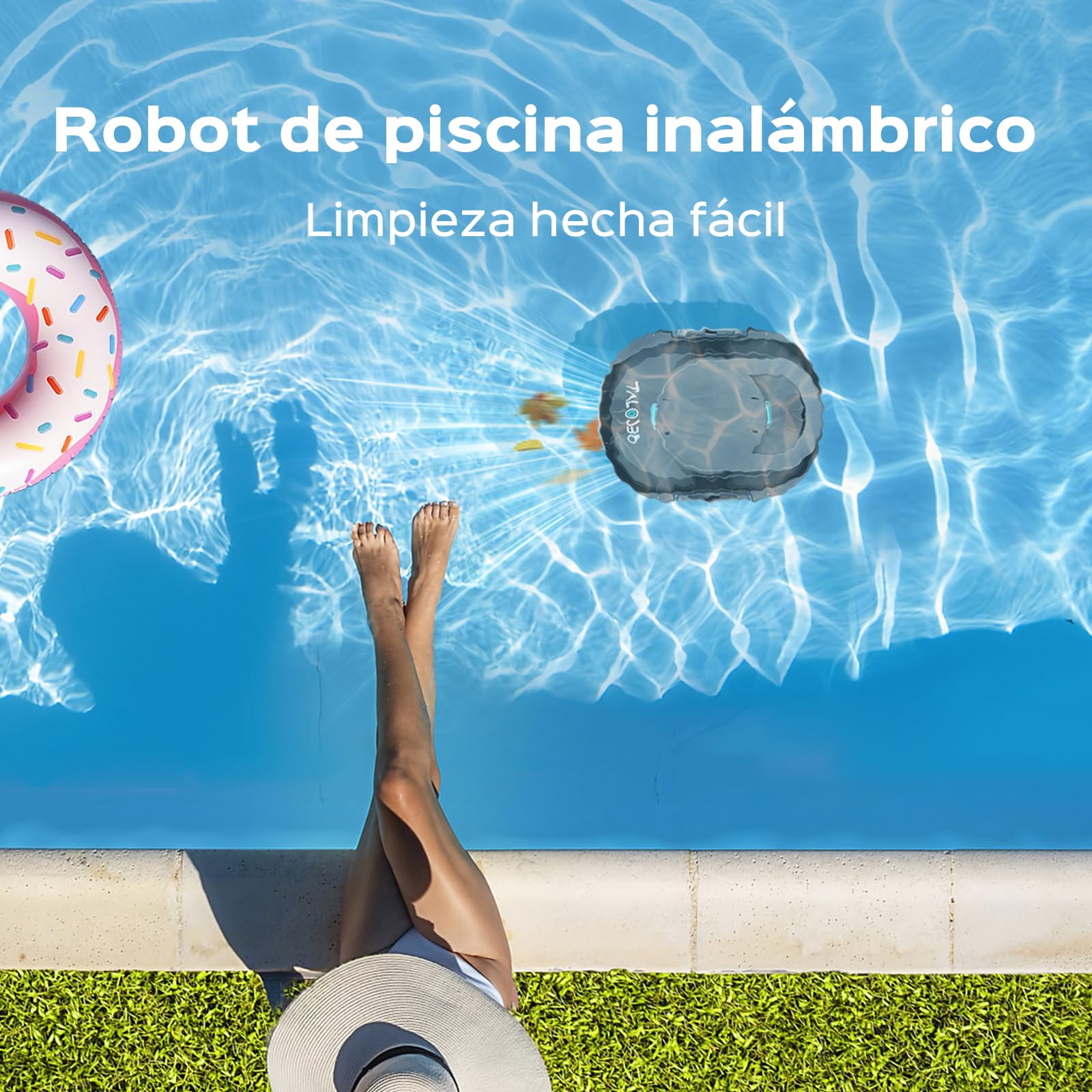 S1PRO (2026 Upgrade) Robot Limpiafondos Piscina, Doble Motor Robot de Piscina, 120 Min de Limpieza, con Filtración de 180μm, Estacionamiento Auto, para Piscinas Elevadas 100 m²