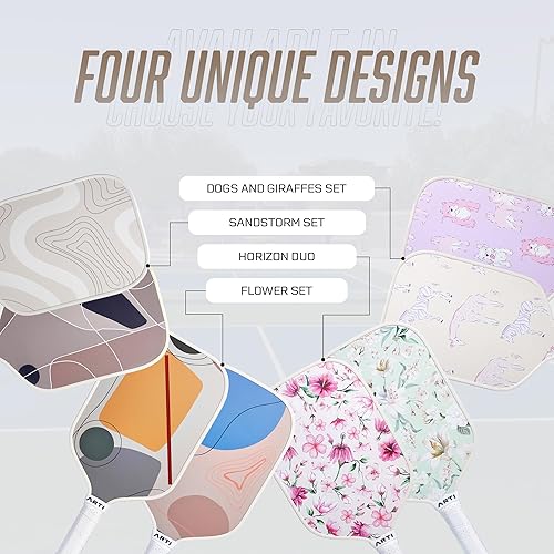 Miniatura 8 de ARTI Juego de 2 palas de pickleball aprobadas por USAPA, 2 raquetas de pickleball, 4 bolas y 1 bolsa de transporte portátil