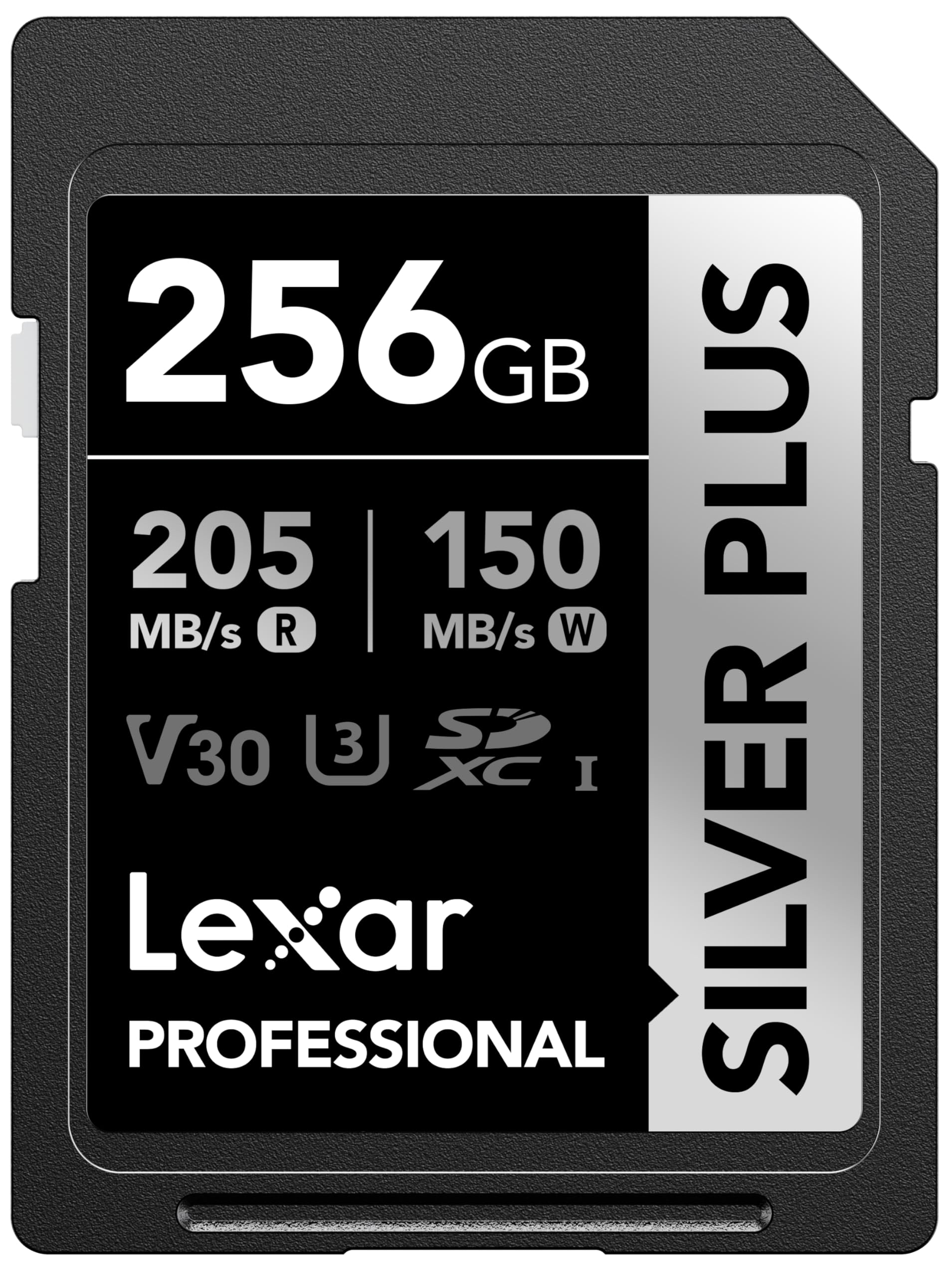 Lexar Scheda di memoria professionale Silver Plus SDXC UHS-I da 256 GB