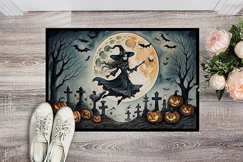 Miniatura 8 de Caroline's Treasures DAC2278MAT - Tapete espeluznante de Halloween para puerta delantera, 18 x 27 pulgadas, para interiores y exteriores, para