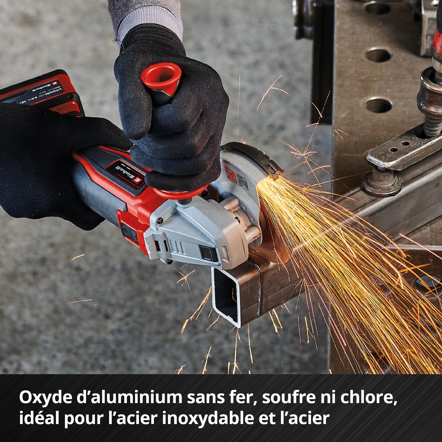 Original Einhell Disques à tronçonner pour le métal, 10 pièces, Ø 230 mm (tronçonnage rapide, traitement du métal, coupe légère, certifiés MPA, indépendants de la marque)